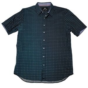 Buttercloth Short sleeve button down shirt Mens size XL Tall Fit Blue